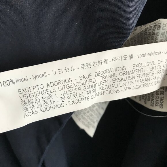 Zara Parka Jacket Navy Blue Draped Lagenlook Womens Small - Picture 6 of 10